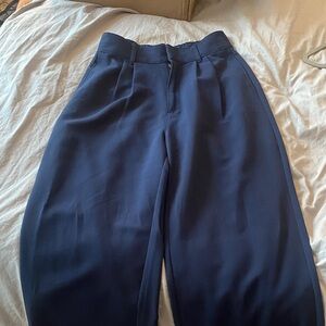 Abercrombie and Fitch navy blue trousers.
